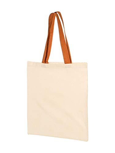 Economical Tote with Contrast-Color Handles