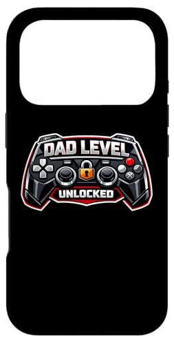 Dad Level Unlock Funny New Father Gaming �Q�[�}�[ �r�f�I�Q�[�� �X�}�z�P�[�X iPhone 17 Pro �p