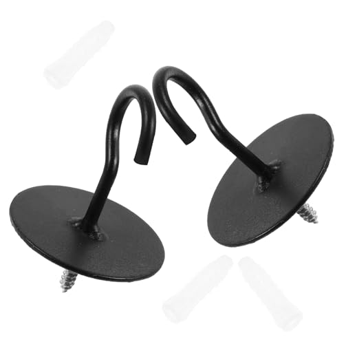 Gadpiparty 2 Stück Stabile Eisen Deckenhaken Wandhalterung für Pflanzen Hängekorb Balkon Garten Outdoor Rostfrei Vielseitig Montierbar an Wand Deck Zaun Tür für Blumentöpfe und Dekoration