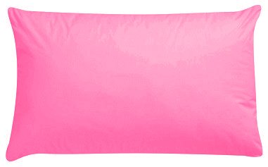 Luxury Polycotton Pair of Plain Pillowcase, 49cm x 74cm - Fuchsia, Pack of 2 โ image 1