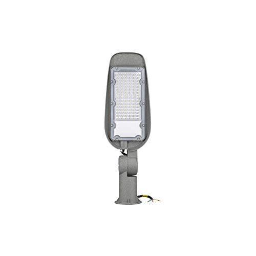 POPP�Alumbrado P�blico farola de LED exterior 50W 100W 150W iluminaci�n Profesional tipo slim SMD 2835 IP65 IK09 Gris 5000K 5000-15000Lm (50W 5,000Lm)