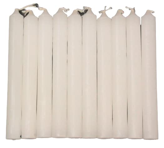 Lot of 10 Chime Spell Candles: White, Mini 4