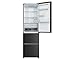 Haier Series 3 HTR3518ENMTK - 55cm - 303 Litre Capacity - 60/40 Split - 3 Door - Frost Free - Black Freestanding Fridge Freezer - H 185 x W 54.5 x D 62.2 cm