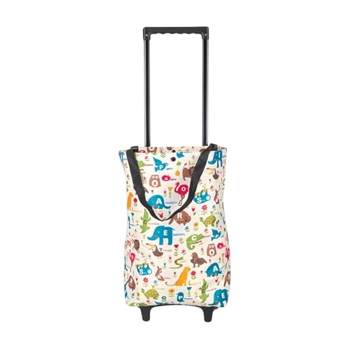 kaiop Carrelli Della Spesa Per Alimentari | Grande Borsa Pieghevole - Carrello Borsa Per La Spesa Alla Con Rotelle | per Esterno Spiaggia Negozio Casa Deposito Auto Frutta Verdura Cibo Snack