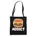 Bacon Cheeseburger Hamburger Addict - Funny Junk Fast Food Tote Bag