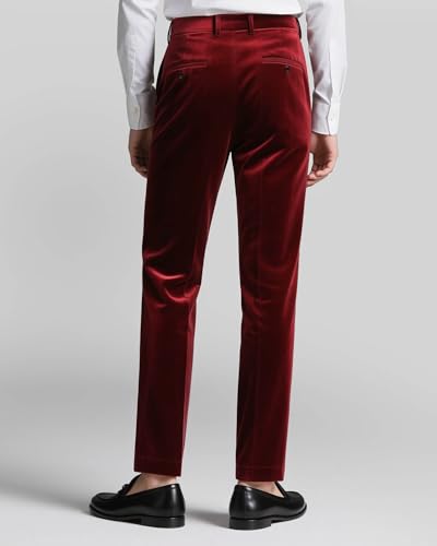 Men's Velvet Trousers Chino Color Pants for Men Party Dinner3