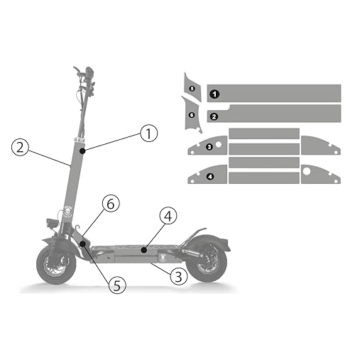 Vinilos para Patinete Eléctrico Modelo Smartgyro (SportBlue)