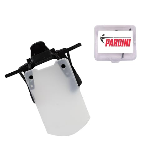 Image of Pardini Clip-on Blinder for Shooting & Archery (Translucent) | ISSF Standard Italian Eye Blinder for Glasses & Goggles | Easy Attachment | Reduces Distraction & Enhances Focus | Lightweight & Durable