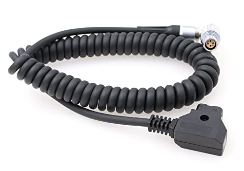Cable D-tap a 1B 6 Pin hembra en espiral ideal para rodajes con gimbal