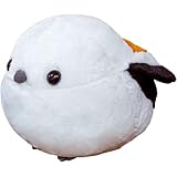 Zehaiwl ぬいぐるみ ふくふくシマエナガ 脂肪丸いスズメ 羽根ぱたぱた 本物そっくり 動物 アニマル キャラクター 萌え萌え ふわふわ もふもふ やわらかい 癒し系 人気 インテリア 置物 家庭 オフィス 店飾り オーナメント 萌えグッズ 可愛い 洗える 子供 大人兼用 子供の日 お誕生日 プレゼント ギフト (ホワイト,25*30cm)