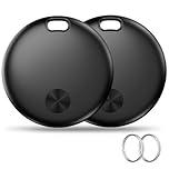 Air Tracker Tag Item Finder, Compatible with Apple Find My APP (iOS Only), IP67 Waterproof, Replaceable Battery, Suitable for Luggage, Bags, Wallets, Backpacks, Keys Tracking Tag -2Pack (weTag mini)