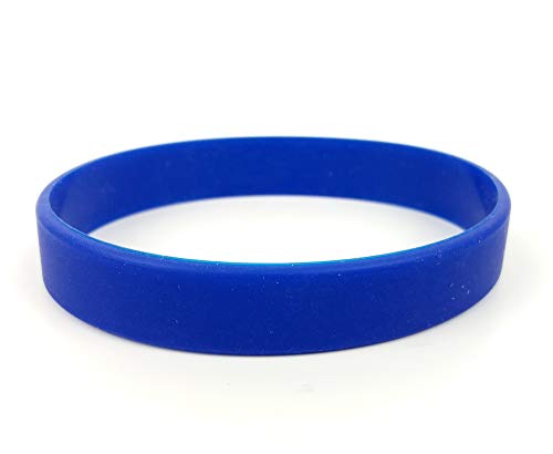 24 Multi-Pack Blank Silicone Wristbands, Rubber Band Bracelets,12 Assorted Colors For Adult Sports Party Accessories #TOP2