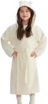 Peignoir à capuche pour enfants 100% Coton Pajama Robe, Garçons et Filles Serviette douce Gonflement du matin, 2-9 Spa Peignoir long à capuche