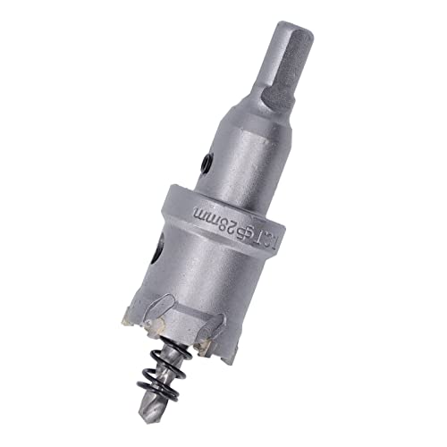 Broca sierra de corona de carburo de 28 mm para metal miniatura 4