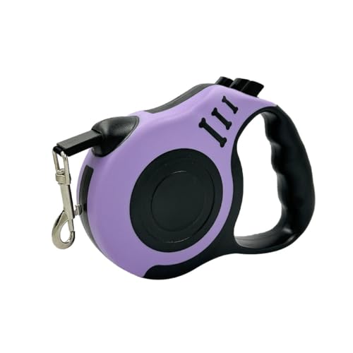 Fiozwea 自動巻き取り式ペットリード 猫用、3m/5m 犬用リード (カラーバリエーション豊富) (5M,B)
