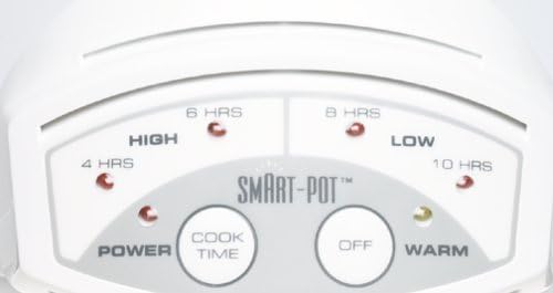 Crock-Pot 38501-W 5-Quart Round Smart-Pot Slow Cooker, White