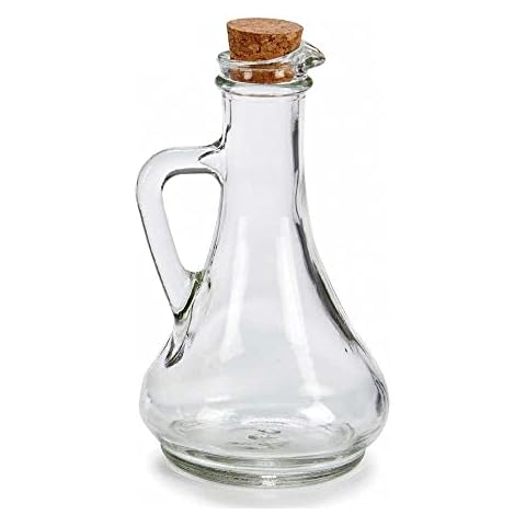 Vivalto S3601692 Glass Oil Bottle, 2 Piece, 9 x 16 x 9 cm, Crystal Cover