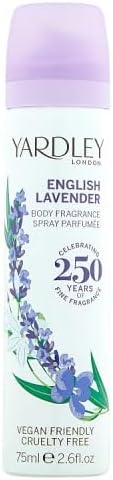 Yardley English Lavender Body Spray, 75 ml   Compatible with Yardley London Fragrances