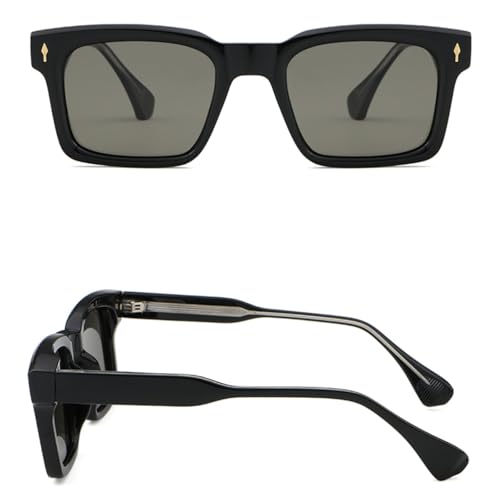 Retro Style Polarized Sunglasses for Men Cp Acetate for Women Uv400 Leopard3