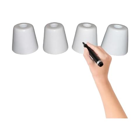 Create or Customize Your Own White Ceramic Snuffers Instant Cigarette Extinguishers for Ashtrays Compatible with Prerolled Raw Cones Pack of 4 Cover