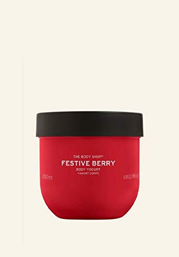 The Body Shop Festive Berry BODY YOGURT 200ml Special Edition 2020 MOISTURISER SWEET, TANGY AND FRUITY SCENT VEGAN