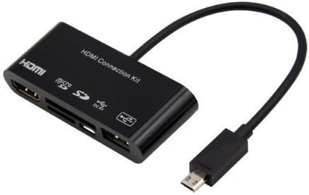 Multi-functional 3 in 1 Micro USB OTG Sd Tf Hub Card Reader MHL to Hdmi Hdtv Adapter for Samsung Galaxy S3/S4/S5/Note3/Note4