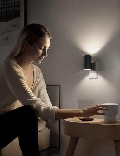 Image of Soft White Light+ Daylight White Light, 4 Pack, Motion Sensor Night Light Plug in, 0-100LM Dimmable