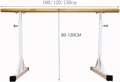 Poteau de ballet portable 150cm barre de danse réglable - 4