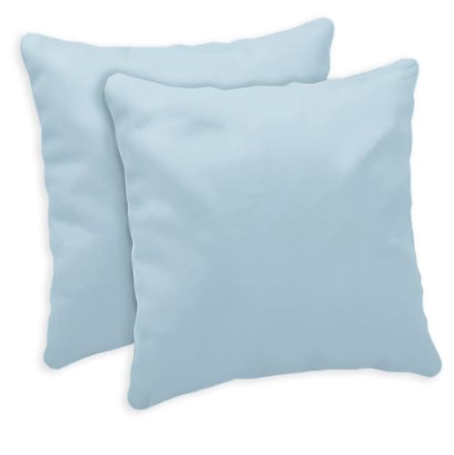 Giovanni Dolcinotti | Juego de 2 Fundas de Cojines para sofá de 50 x 50 cm – Fundas Decorativas – 100% algodón – Fundas con Cremallera Oculta – Cielo – Modelo Atlanta
