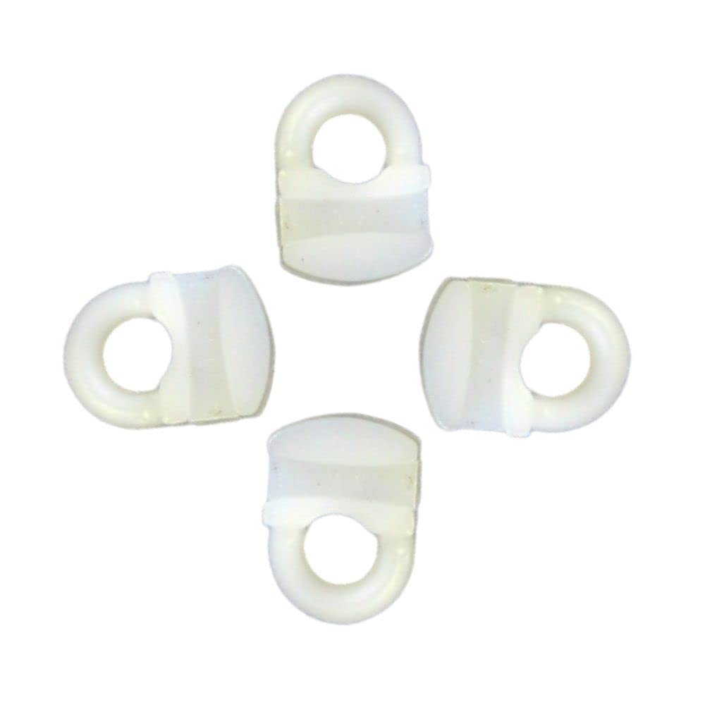 Sisi Uk White Curtain Track Gliders Hooks Curtain Rail Slider Hooks Rollers Runners Eyes Hooks For Window Door Curtains 10Mm X 6Mm Slim Pack Of 40