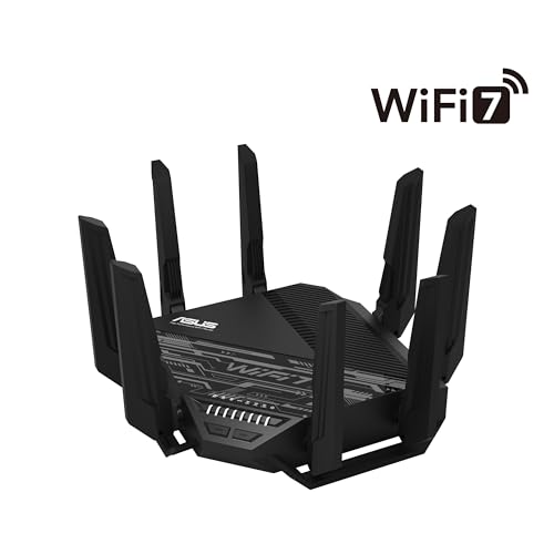 Image of ASUS RT-BE96U BE19000 802.11BE Tri-Band Performance WiFi 7 Extendable Router with 6GHz Support, Dual 10G Port(Renewed)