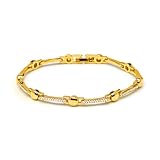 LUXENTER Pulsera Rarix acabado oro amarillo 18k