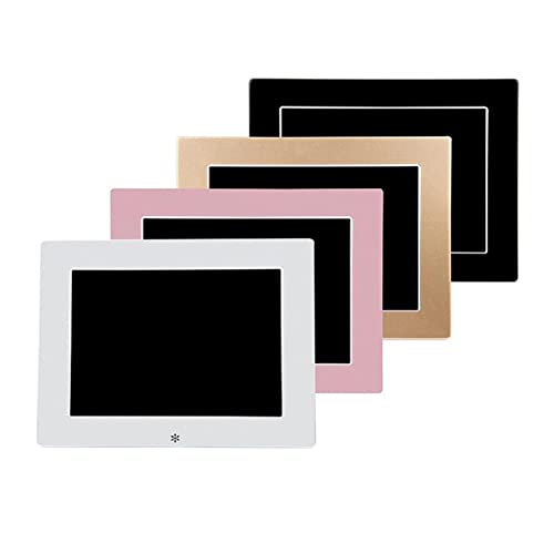 Inteligentna cyfrowa ramka na zdjęcia 8 cali metalowa cyfrowa ramka na zdjęcia LCD HD 1024x768 elektroniczny album USB cyfrowy obraz odtwarzacz muzyczny wideo zegar z kalendarzem，