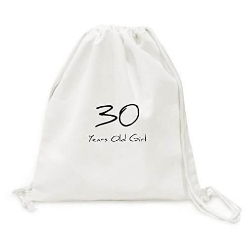 Sac à provisions en toile fille 30 ans léger avec cordon pour sac de voyage de style décontracté