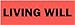 LabelValue.com | Living Will Medical Labels Red .375"x1.625" 500 Labels Per Roll