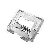VURUPZAKS Phone Tablet Stand Adjustable Non-Slip Hollow Out Desktop Laptop Holder Portable(Silver)