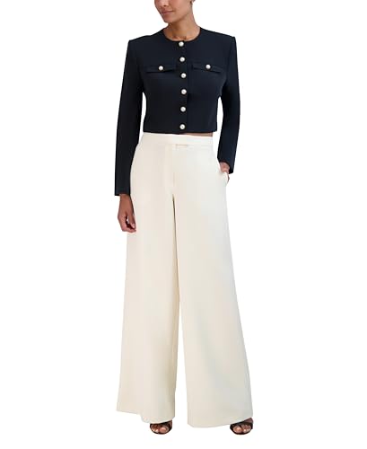 BCBGMAXAZRIA Women's Round Neck Relaxed Style Corset Jacket4