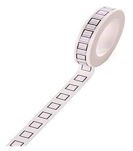 JUZZQ 4pcs Washi Tape for DIY Arts Crafts Tape Masking Paper Tape Self Adhesive Sticker Color Decoration Adhesive Tape Split Line Fresh Hand Ledger Tear Line Paper