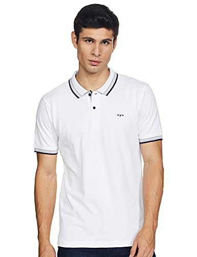 Image of Colorplus Men's Pure Cotton Solid Pattern Tailored Fit Polo Neck Half Sleeve Casual T-Shirt