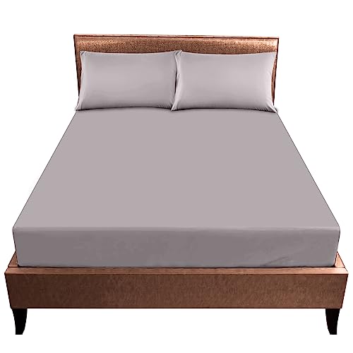 Luxury Elasticated Deep Fitted King Size Sheet, Grey