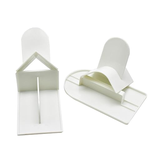 CIYODO 4piezas Alisadores Fondant Espátulas Decoración Postres Repostería Cremas Alisadores Superficies Esquinas Plástico Lavavajillas Alimentos Espátulas t