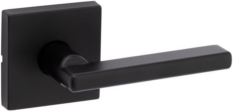 Kwikset Halifax Matte Black Passage Lever Right or Left Handed