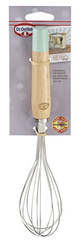 Dr. Oetker Whisk with Wooden Handle 26.5 cm, Stainless Steel, Silver/Brown, 27 x 5 x 1 cm - Image 4