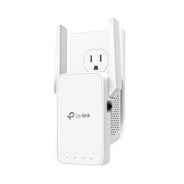 TP-Link AC1200 WiFi Extender, 2024 Wirecutter Best WiFi Extender, 1.2Gbps home signal booster, Dual Band 5GHz/2.4GHz, Covers Up to 1500 Sq.ft and 30 Devices ,support Onemesh, One Ethernet Port (RE315)
