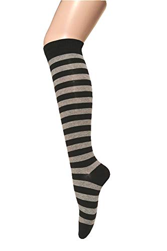 Image of Elite Quality Soft Cotton Knee High /Over knee Zebra stripes Socks