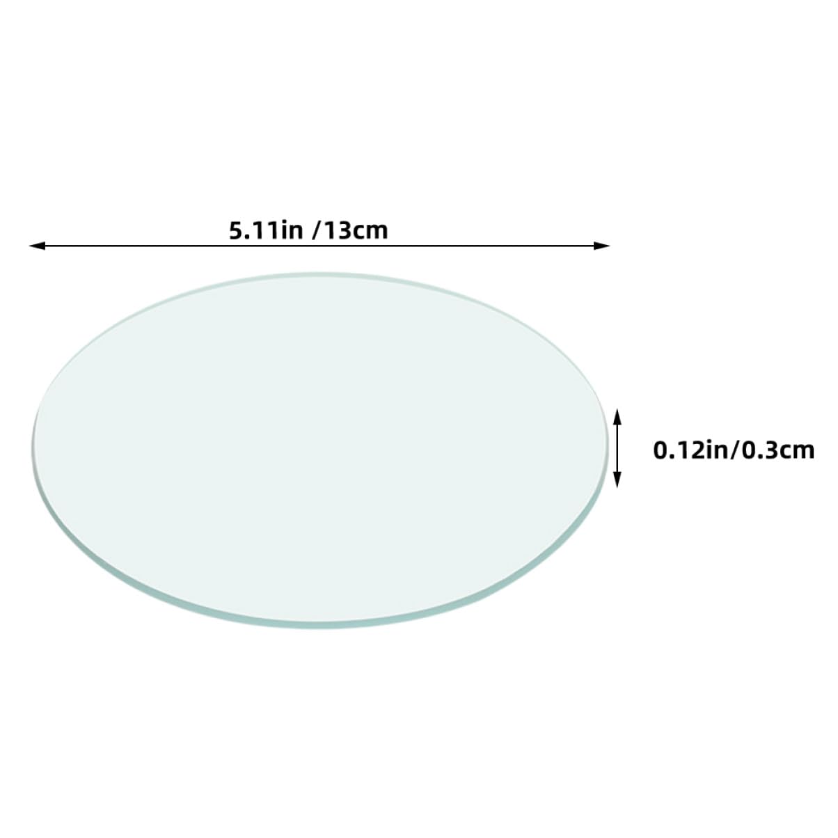 Amosfun 10pezzi Vetri da Orologio Trasparenti per Uso da Laboratorio Coperchi per Becher in Vetro Rotondo e Piatto Robusti per Esperimenti Scientifici e Didattici