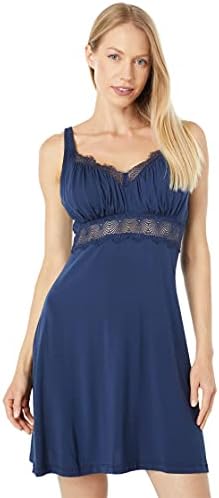 Cosabella Women's Allure Sleep Curvy Chemise, Navy, Extra Large