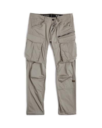G-STAR Raw - Mens Rovic Zip 3D Regular Tapered Pants, Color Elephant Skin, Size: 34W x 34L4