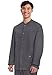 Cherokee Men’s Scrub Jacket Snap Front Medical with 3 Pockets, Knit Cuffs, Soft Fade Resistant 2-Way Stretch - WW360, M, Pewter