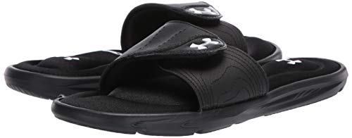 Under Armour Women's Ignite Ix Slide, Black (001)/White, 7 #TOP6